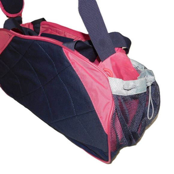 Nike Varsity Girl 2.0 Duffle Bag Gym Gear Sports Shoulder Strap Pink Blue Gray - Picture 8 of 11